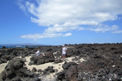 Lava flow in S. Maui past Makena